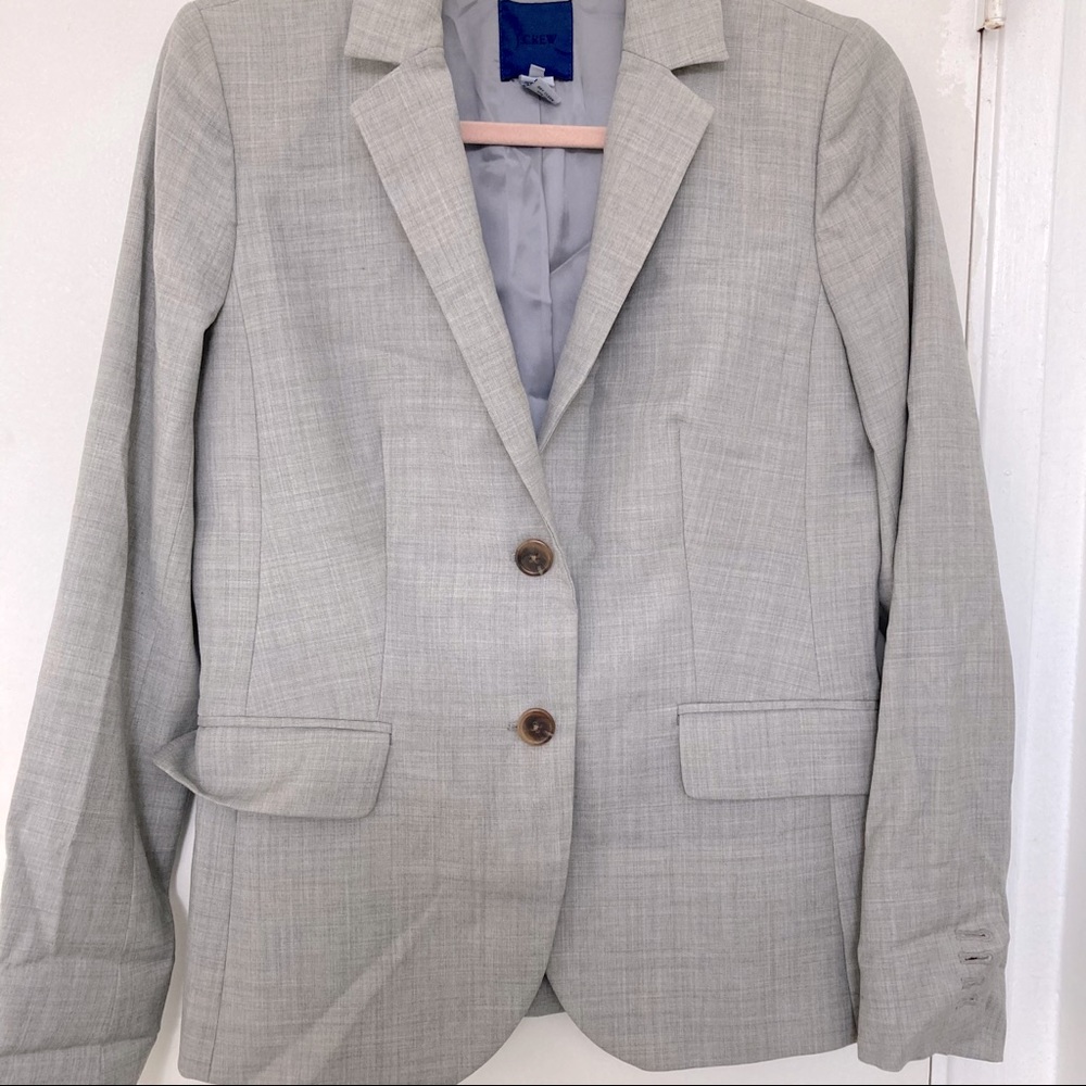 J. Crew light gray blazer